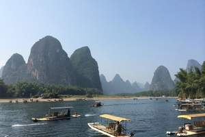 石家庄到桂林旅游 大漓江 阳朔 银子岩 古东瀑布双卧6日游