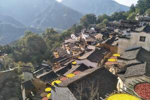 徽州秋色 黄山、宏村、篁岭晒秋3日游 包含篁岭往返缆车